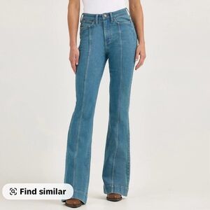 Wrangler Retro Chic Blue Wide Leg Jeans for Women Size 27/32